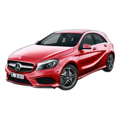 Mercedes a180 2015 red sticker