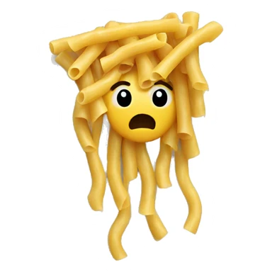 pasta stuck on a wall sticker