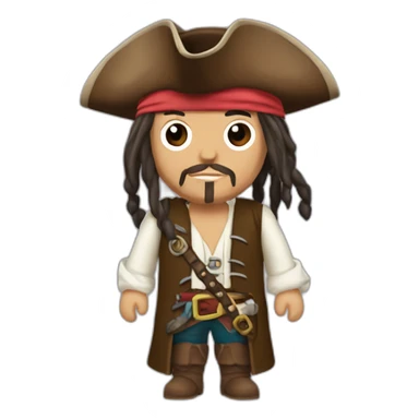 Jack sparrow qui bois du rhome sticker