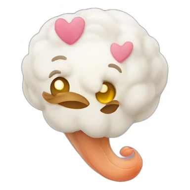 Gousse d'ail bisous  sticker