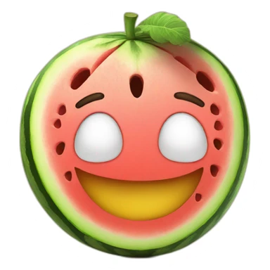 smile watermelon sticker
