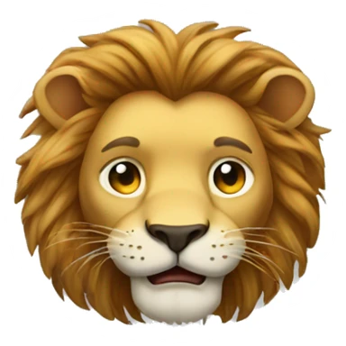 Lion heart sticker