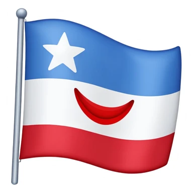 Emoji de drapeau avec les couleurs suivante : sticker