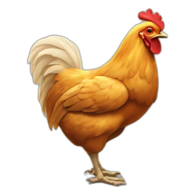 Poulet buvant une bière sticker