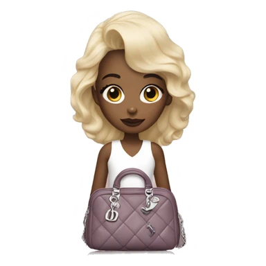 Girl with Dior bag sticker