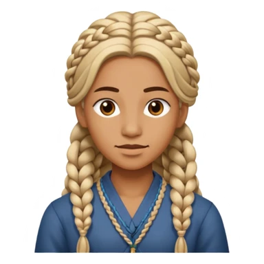 Orga mit langen Zopf sticker