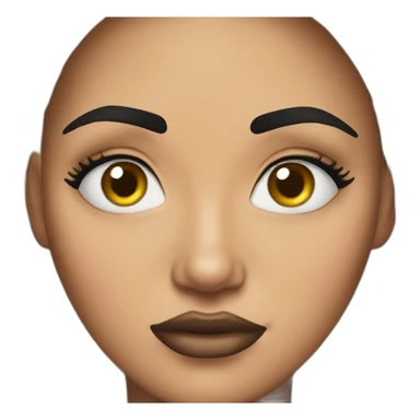 egg-chola-eyebrows sticker