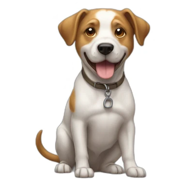 chien attrapé un rat  sticker