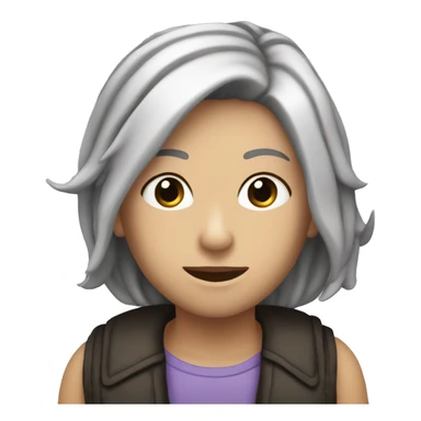 Tiburon lila con lineas negras sticker