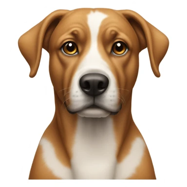 realistic dog gazing forward sticker