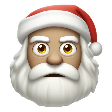 Angry pale Santa  sticker