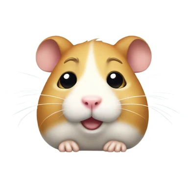 Hamster crying and water coming from its eyes sticker