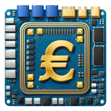 Motherboard euro sign  sticker