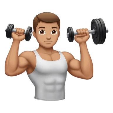 guy how to do bicep curls sticker