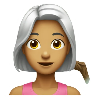 Girl under tree sticker