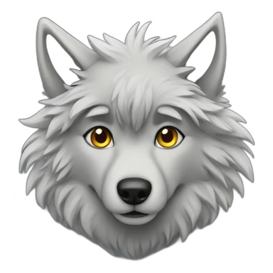 Wolf furry sticker