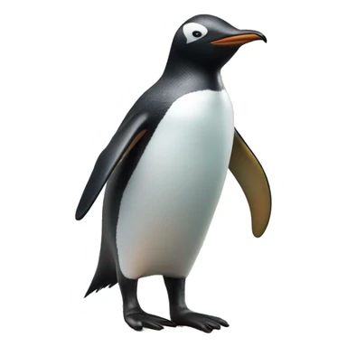 Penguin on a surfboard sticker