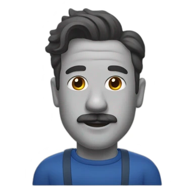 Ted lasso head sticker