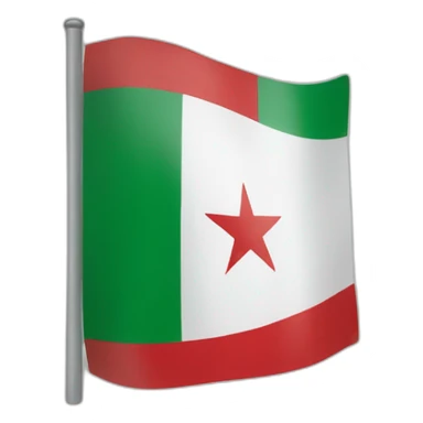 Algerian flag sticker