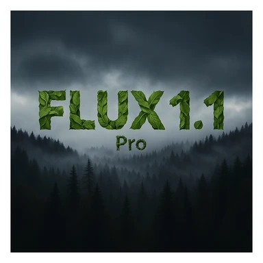 recreate this image but make more readable, remove 1.1 and add "pro", text should be made from leaves and sticks sticker