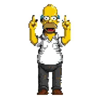 Homer Simpson sticker
