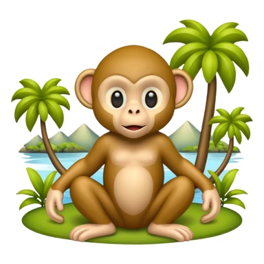 Monkey park sticker