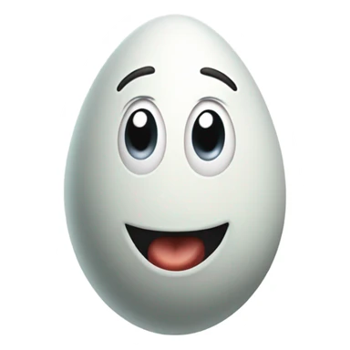 Mad egg head sticker