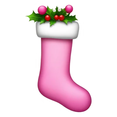 Pink stocking sticker