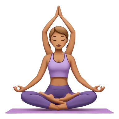 yoga pose sticker