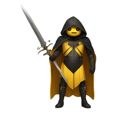 Bumblebee  cloak with sword sticker