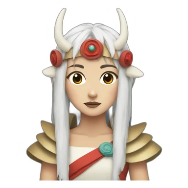 mononoke princess sticker
