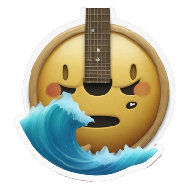 record vinyl that says “mean ocean” with rocking guitar and an ocean sticker