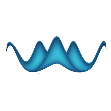 Sine wave sticker
