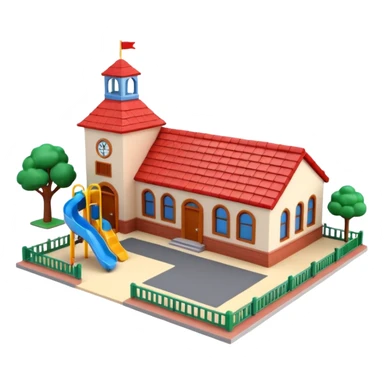 3d very small school sticker