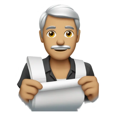 agitator holding papers sticker