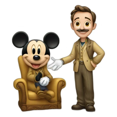 Walt-disney-with-mickey sticker