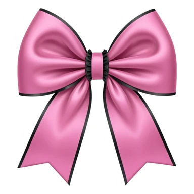 pink gothic bow sticker