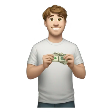 mrbeast regalando dinero sticker
