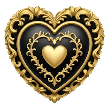 heart with gothic cameo sticker