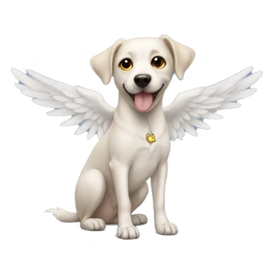 dog with wings sticker