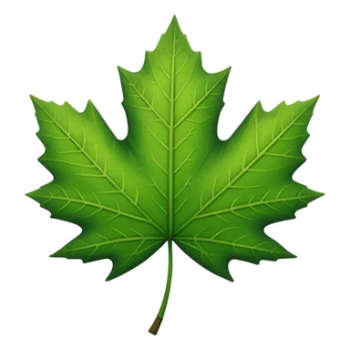 a single leaf sticker