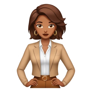 Confident woman with high self-esteem sticker