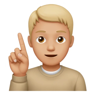 Mischievous with 2 middle fingers sticker