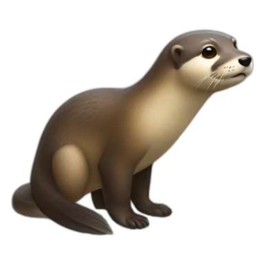 Loutre lumineuse  sticker