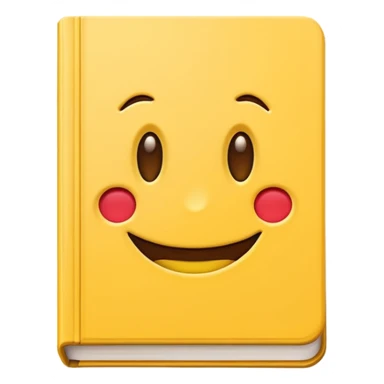 A textbook with the word 'emoji' written on the cover sticker