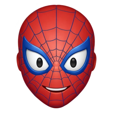 Spiderman emoji sticker