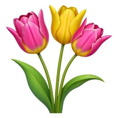 pretty tulips  sticker