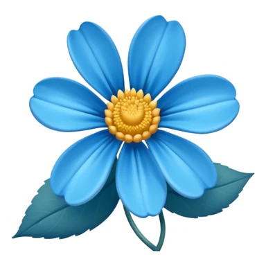 Verificado azul com bordas parecidas com pétalas de flor sticker