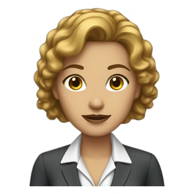 Office White Collar women sticker