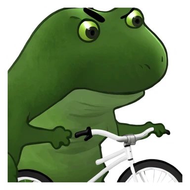 Dinosaur riot bike sticker